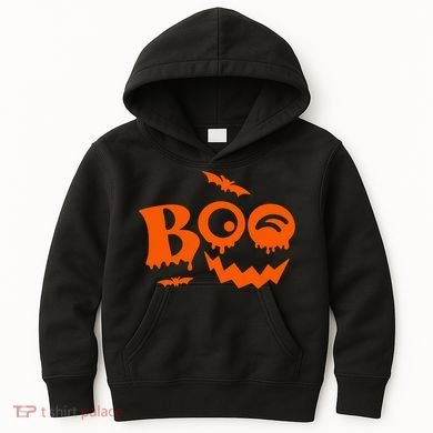 Boo Spooky Halloween Festive Kids Hoodie