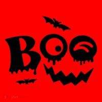 Boo Spooky Halloween Festive Santa Hat thumb 1