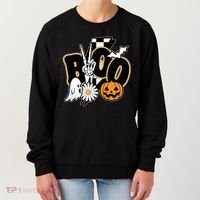 Boo Spooky Halloween Cute Women's Sweatshirt thumb 0