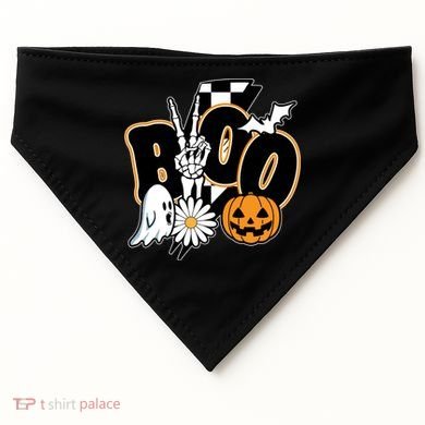 Boo Spooky Halloween Cute USA-Made Doggie Bandana