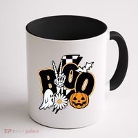 Boo Spooky Halloween Cute Coffee Mug thumb 1