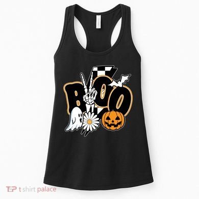 Boo Spooky Halloween Cute Women's Tank Top