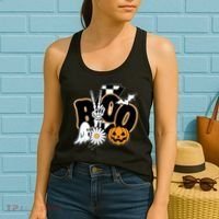 Boo Spooky Halloween Cute Women's Tank Top thumb 2