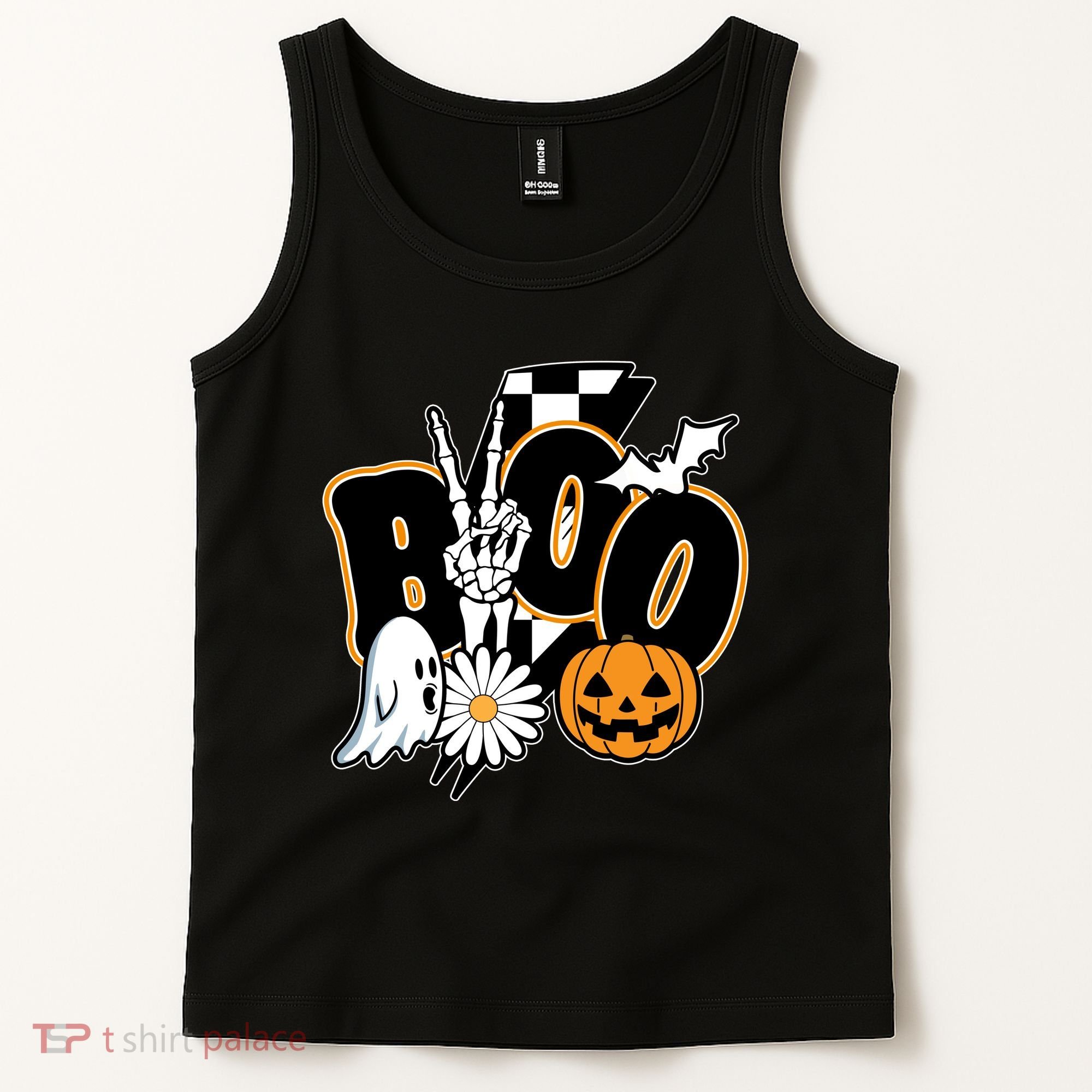 Boo Spooky Halloween Cute Tank Top