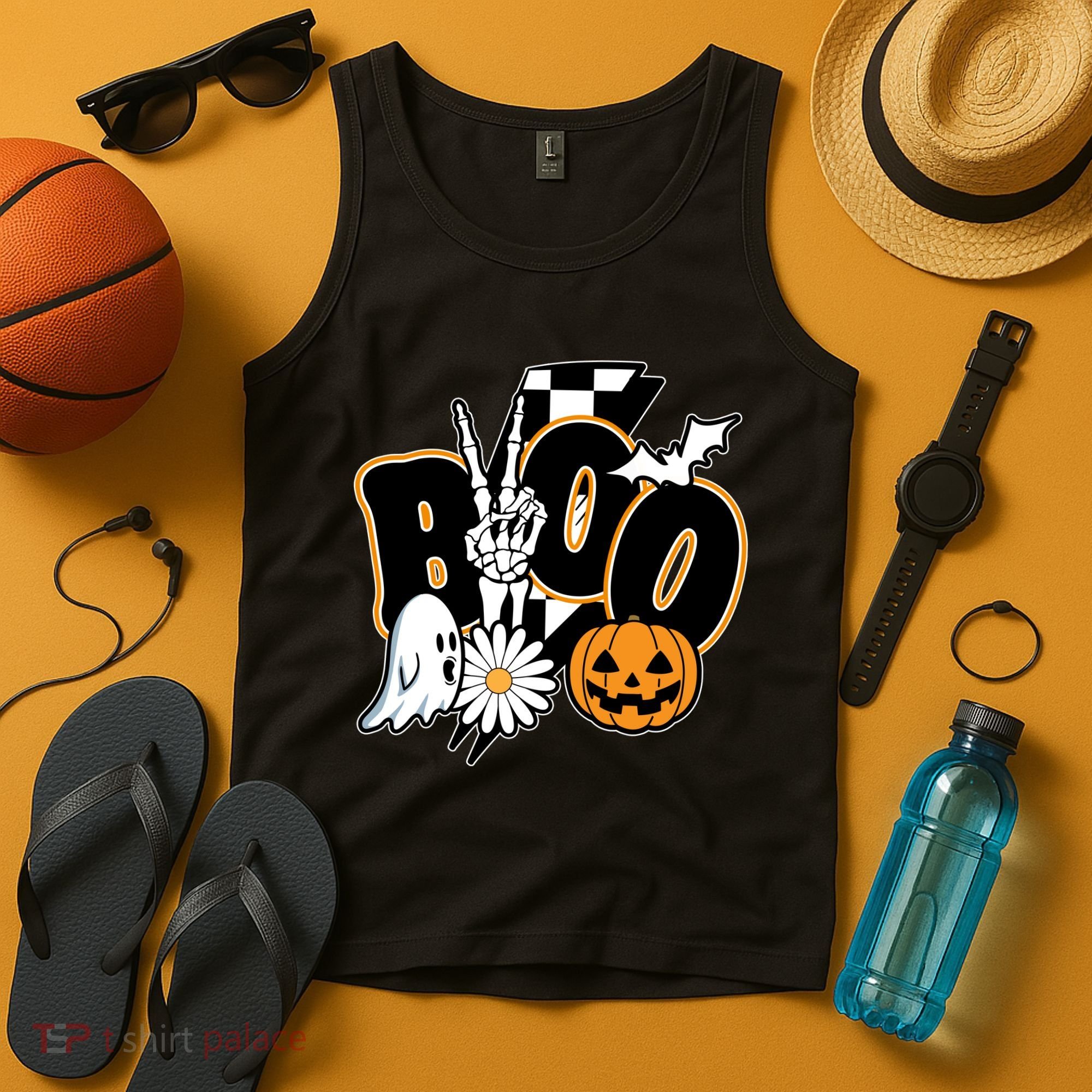 Boo Spooky Halloween Cute Tank Top