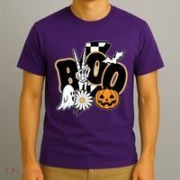 Boo Spooky Halloween Cute T-Shirt thumb 3