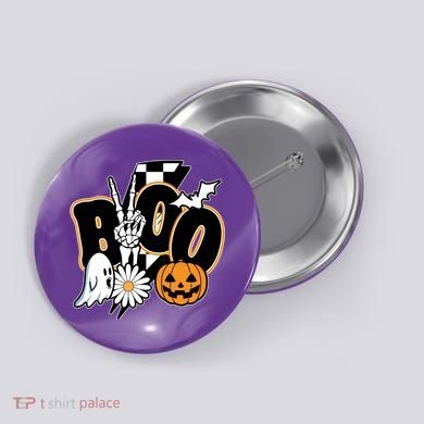 Boo Spooky Halloween Cute Button