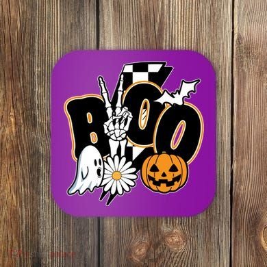 Boo Spooky Halloween Cute Coaster