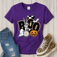 Boo Spooky Halloween Cute Women's T-Shirt thumb 3