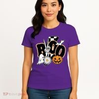 Boo Spooky Halloween Cute Women's T-Shirt thumb 4