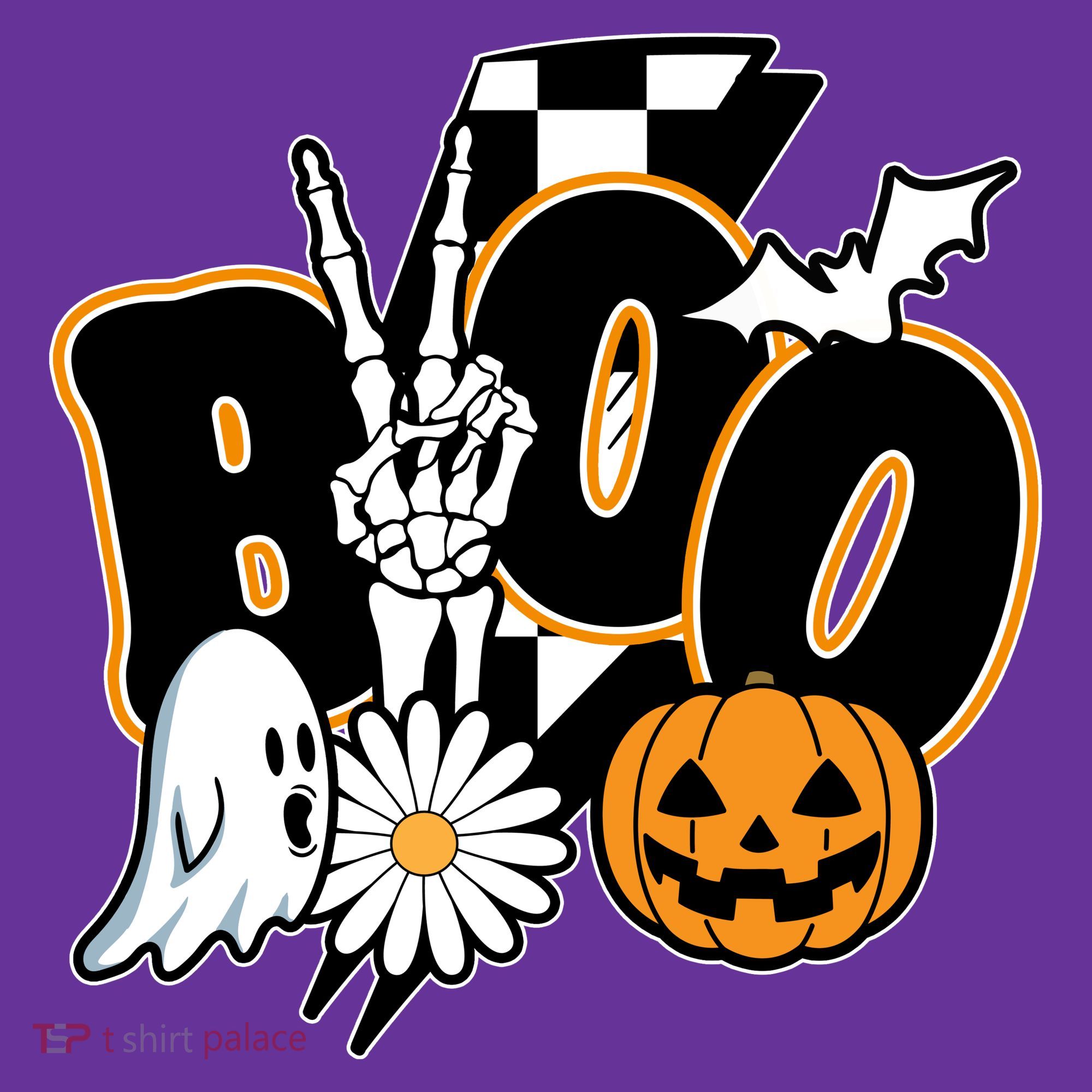 Boo Spooky Halloween Cute Kids Sweatshirt