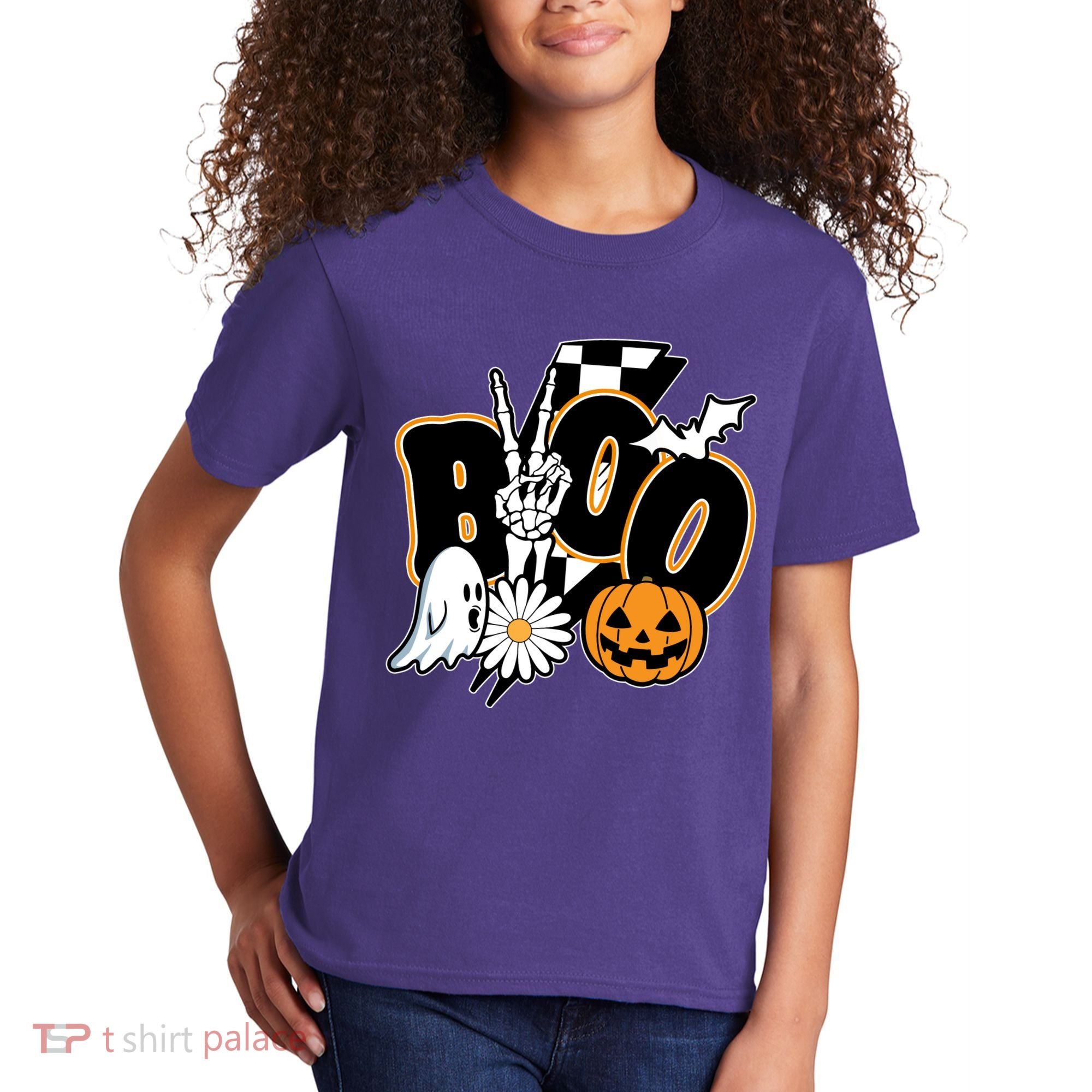Boo Spooky Halloween Cute Kids T-Shirt