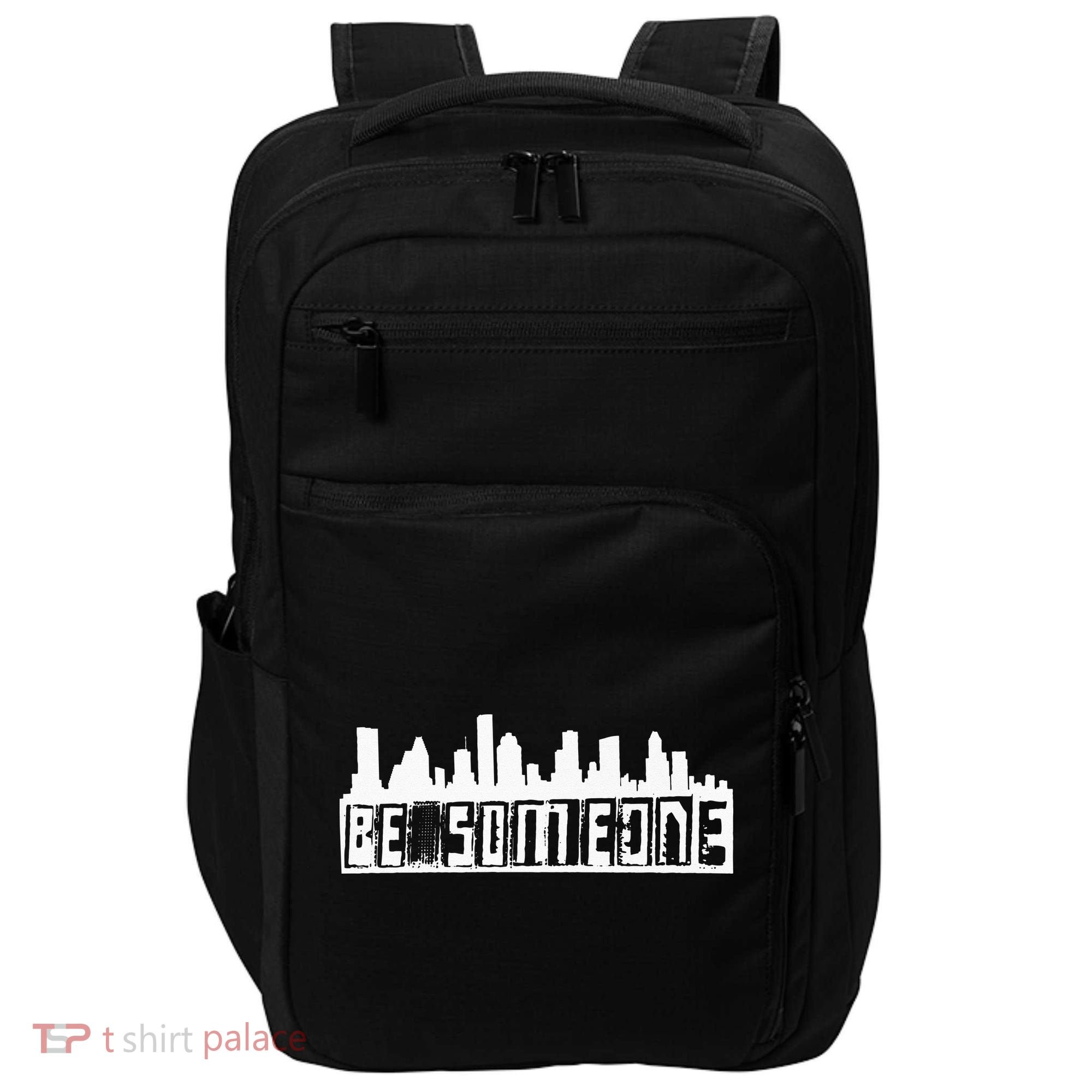 Be Someone H Town Houston Texas Skyline Impact Tech Backpack