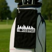 Be Someone H Town Houston Texas Skyline Golf Towel thumb 2