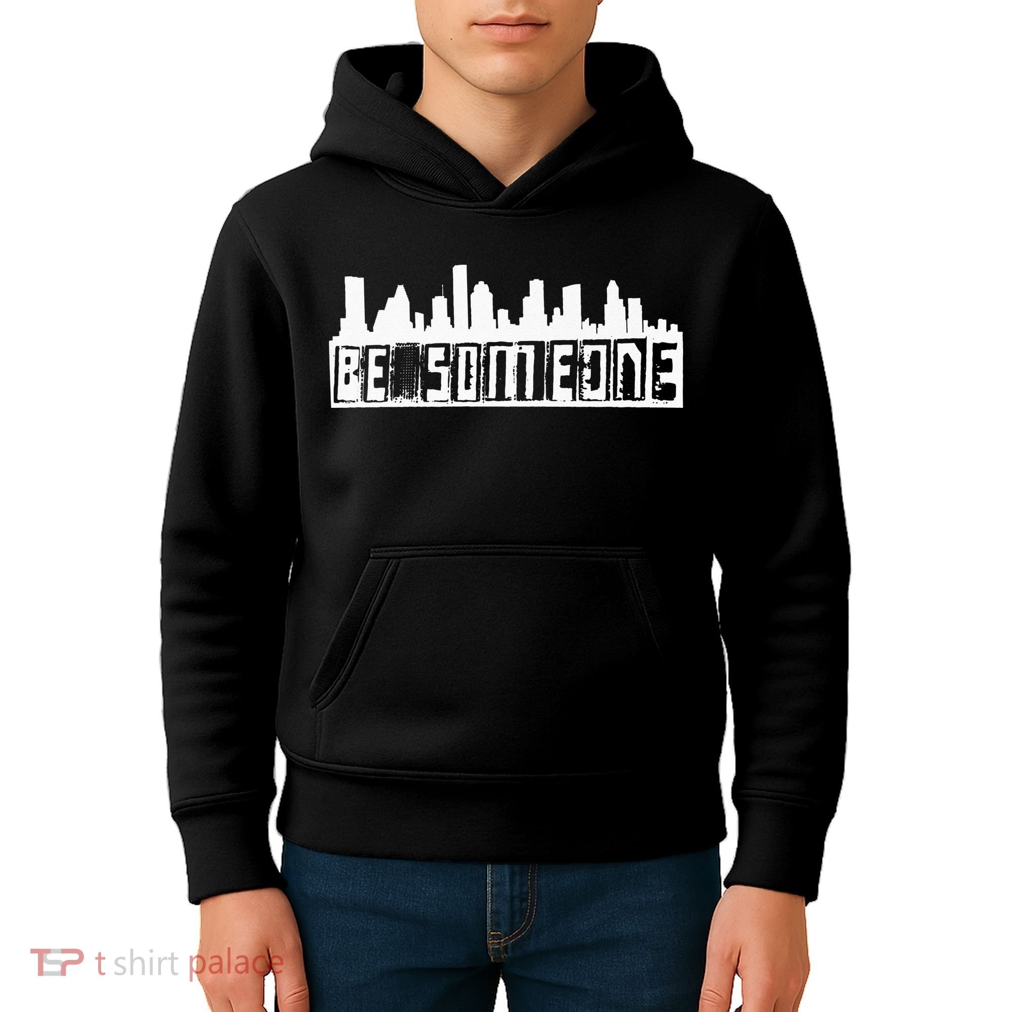 Be Someone H Town Houston Texas Skyline Kids Hoodie