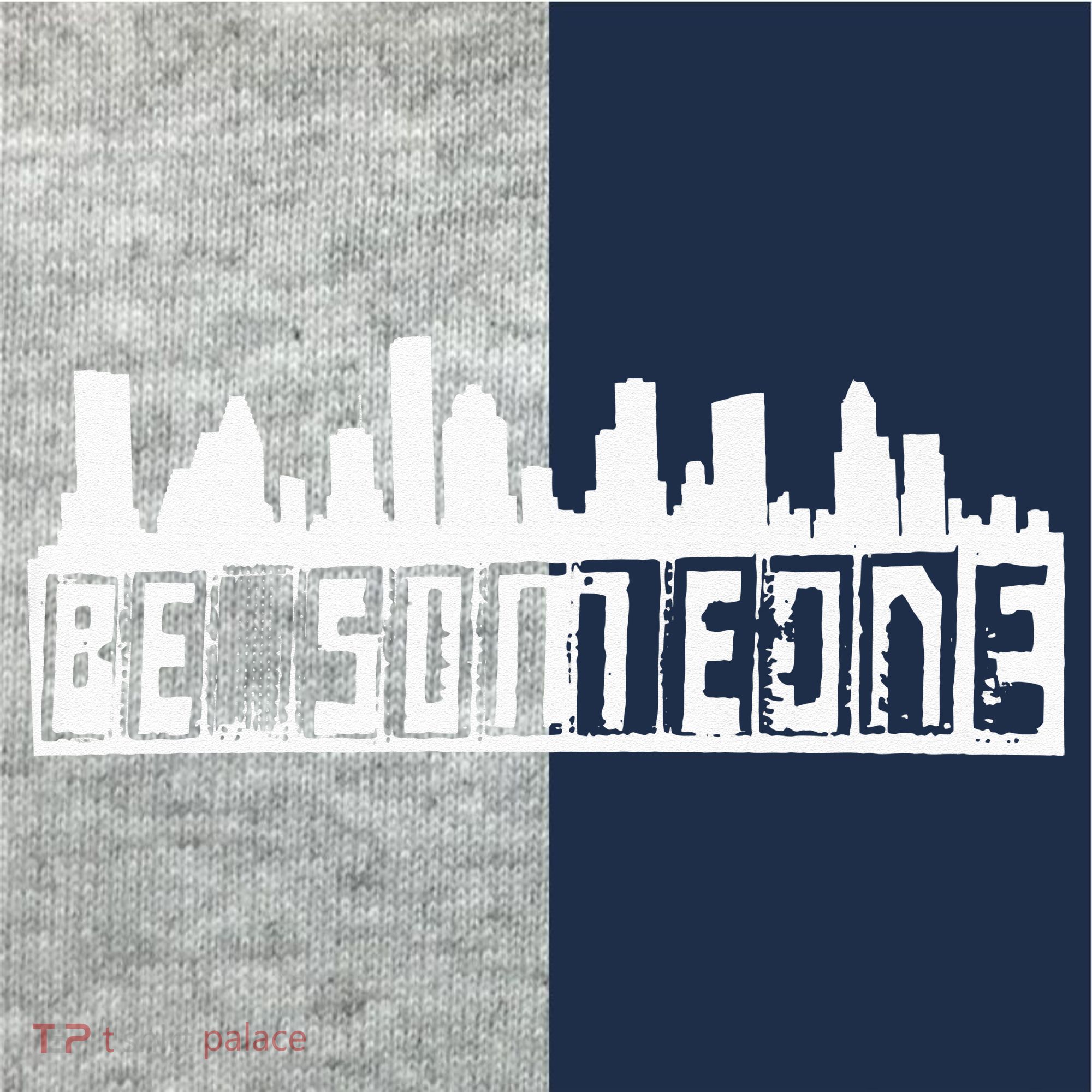 Be Someone H Town Houston Texas Skyline Kids Colorblock Raglan Jersey