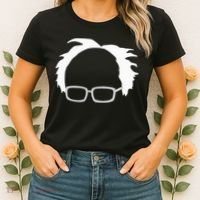 Bernie Sanders Hair And Glasses Bernie 2024 Women's T-Shirt thumb 2
