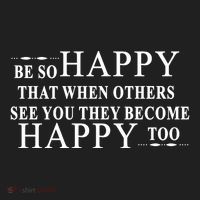 BE SO HAPPY THAT WHEN OTHERS SEE YOU THEY BECOME HAPPY TOO POSITIVE MESSAGE Golf Towel thumb 3