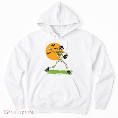 Baseball Skeleton Halloween Boy Baseball Halloween Hoodie