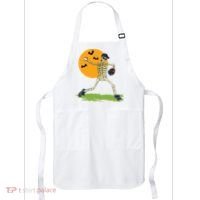 Baseball Skeleton Halloween Boy Baseball Halloween Apron thumb 0
