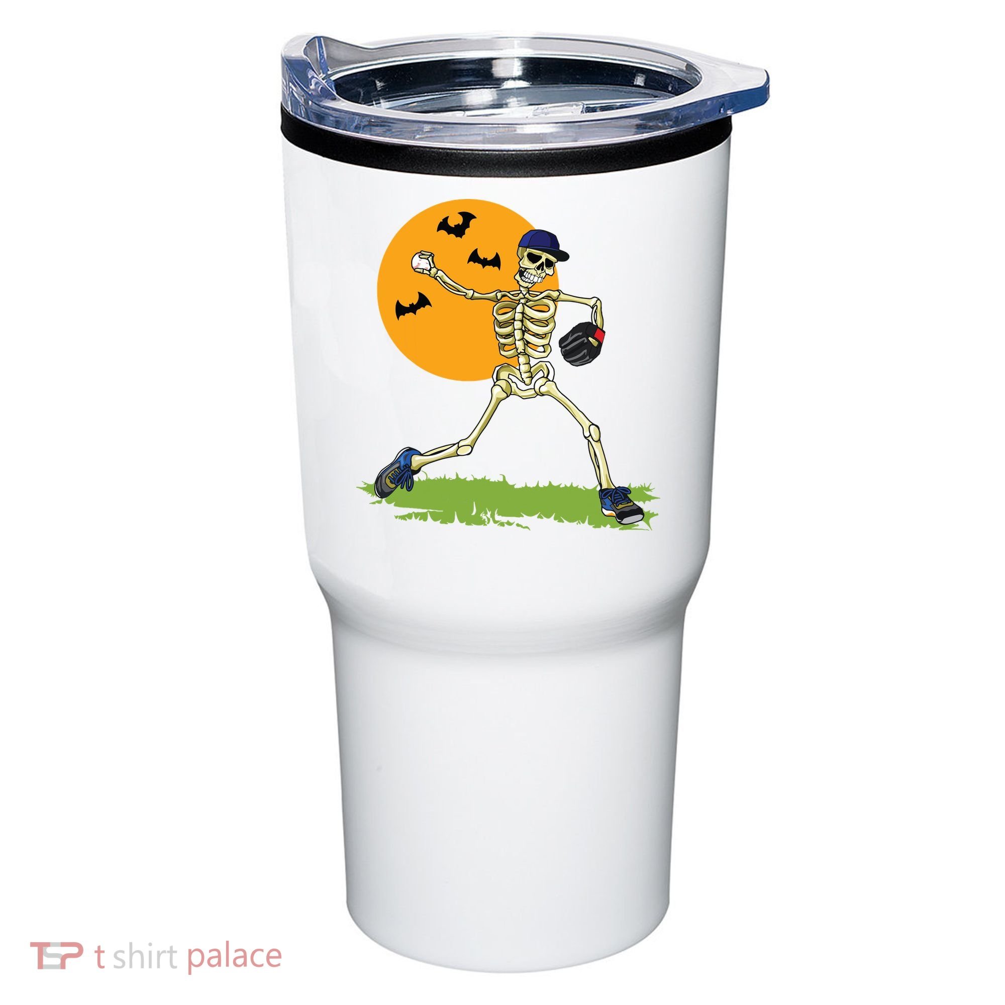 Baseball Skeleton Halloween Boy Baseball Halloween Tumbler