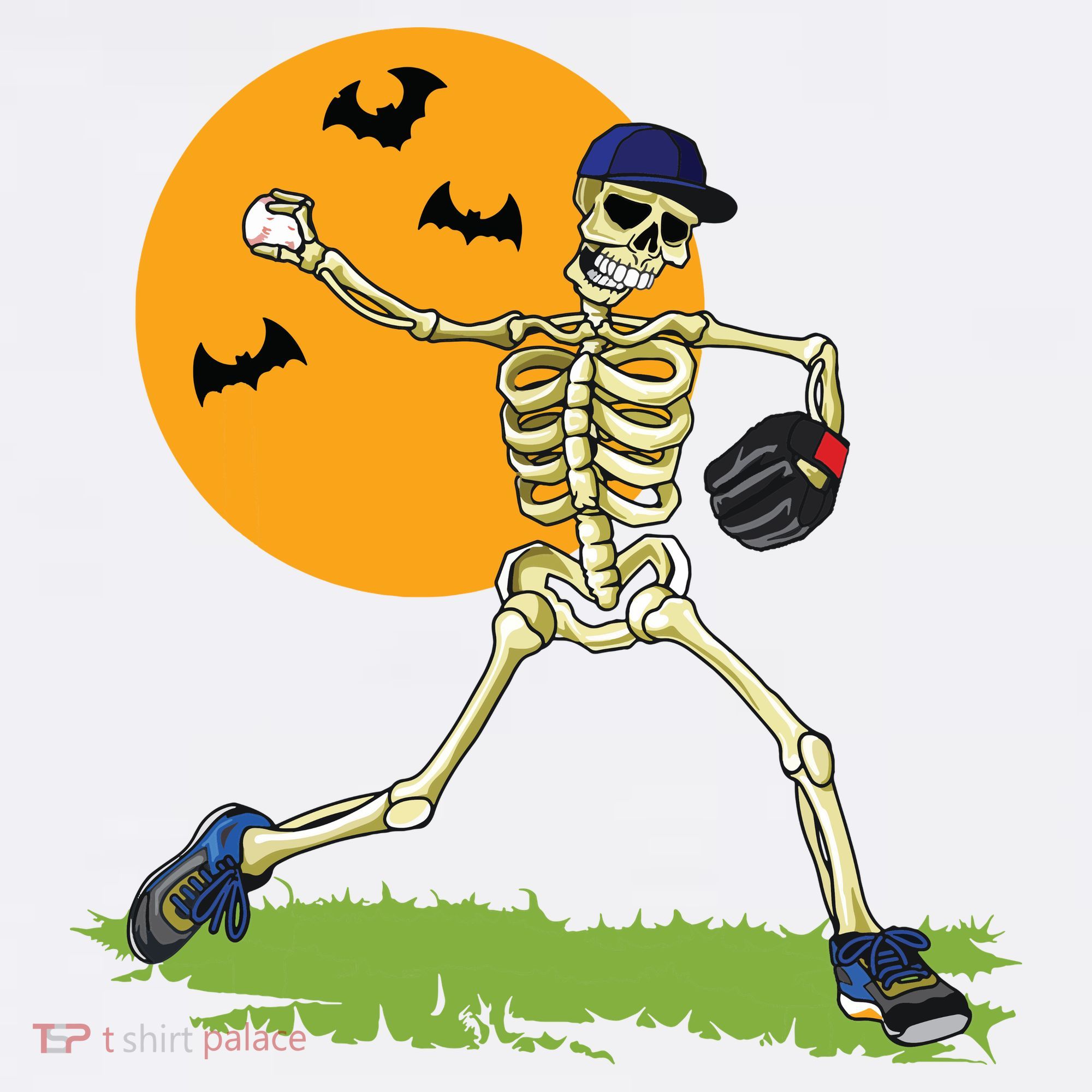 Baseball Skeleton Halloween Boy Baseball Halloween Tumbler