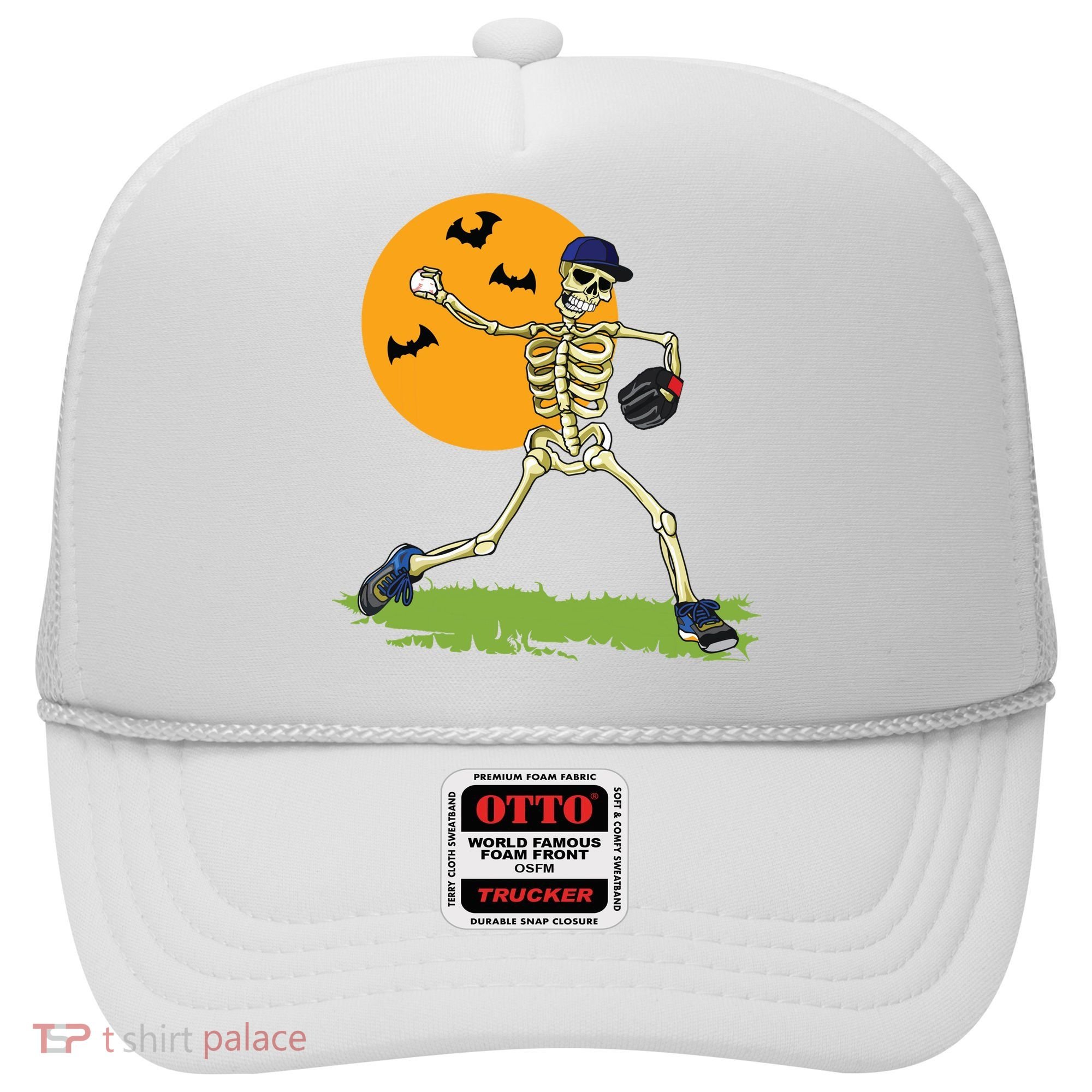 Baseball Skeleton Halloween Boy Baseball Halloween Hat