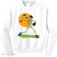 Baseball Skeleton Halloween Boy Baseball Halloween Kids Sweatshirt thumb 0