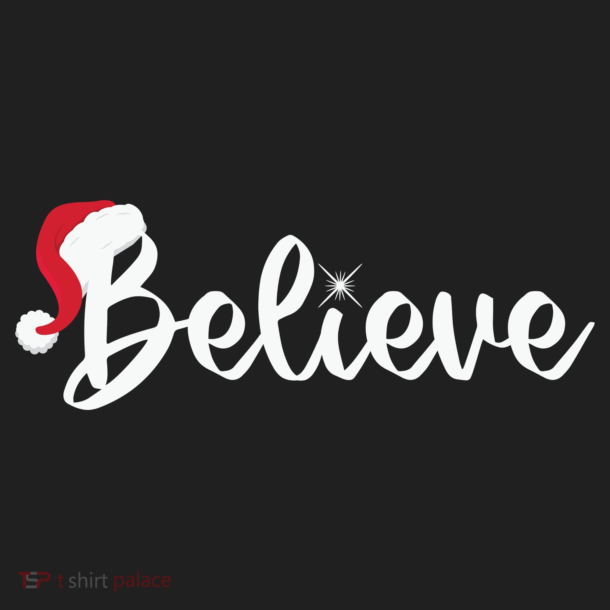 Believe Santa Hat Christmas Gift Women's Sweatshirt