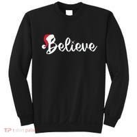 Believe Santa Hat Christmas Gift Sweatshirt thumb 0