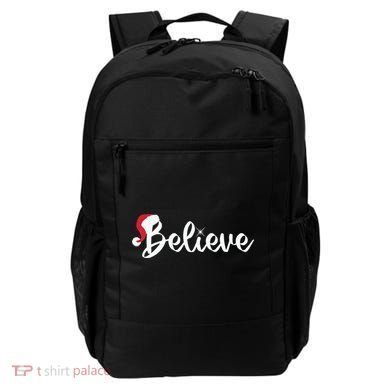 Believe Santa Hat Christmas Gift Backpack