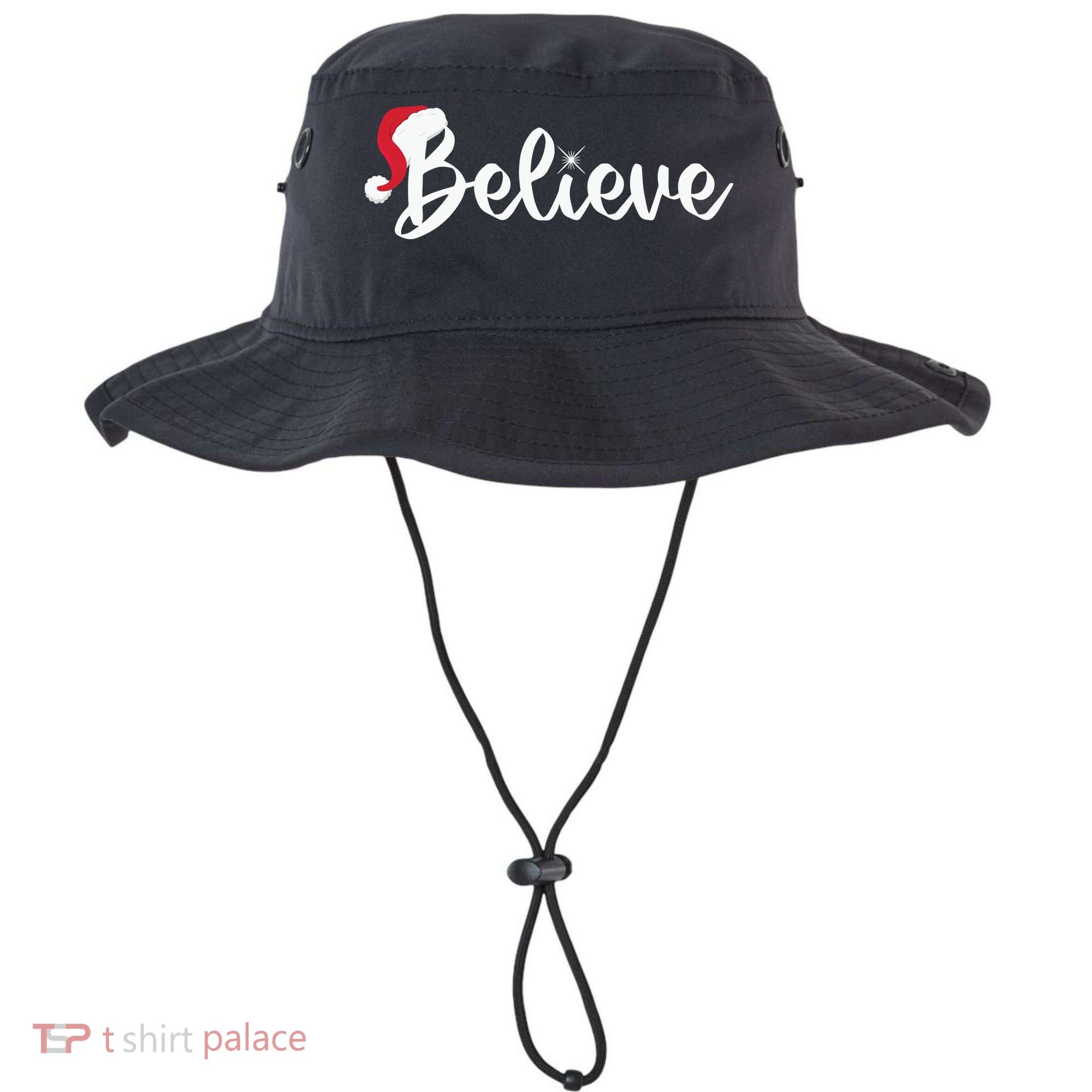 Believe Santa Hat Christmas Gift Bucket Hat