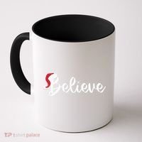 Believe Santa Hat Christmas Gift Coffee Mug thumb 0