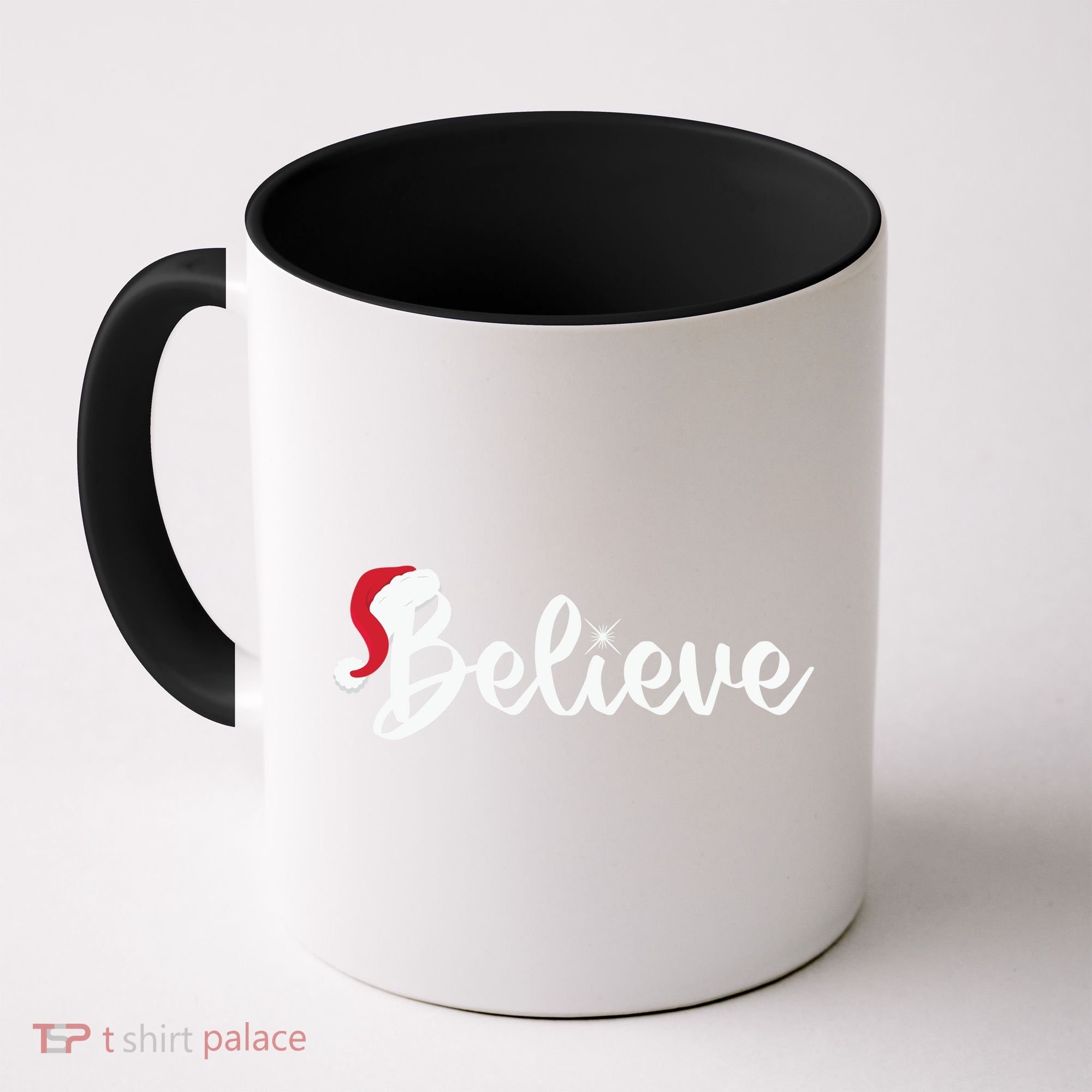 Believe Santa Hat Christmas Gift Coffee Mug