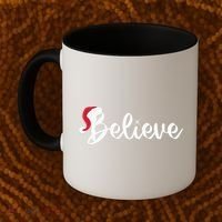 Believe Santa Hat Christmas Gift Coffee Mug thumb 2