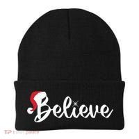Believe Santa Hat Christmas Gift Beanie thumb 0
