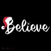 Believe Santa Hat Christmas Gift Coaster thumb 2