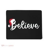 Believe Santa Hat Christmas Gift Mousepad thumb 0