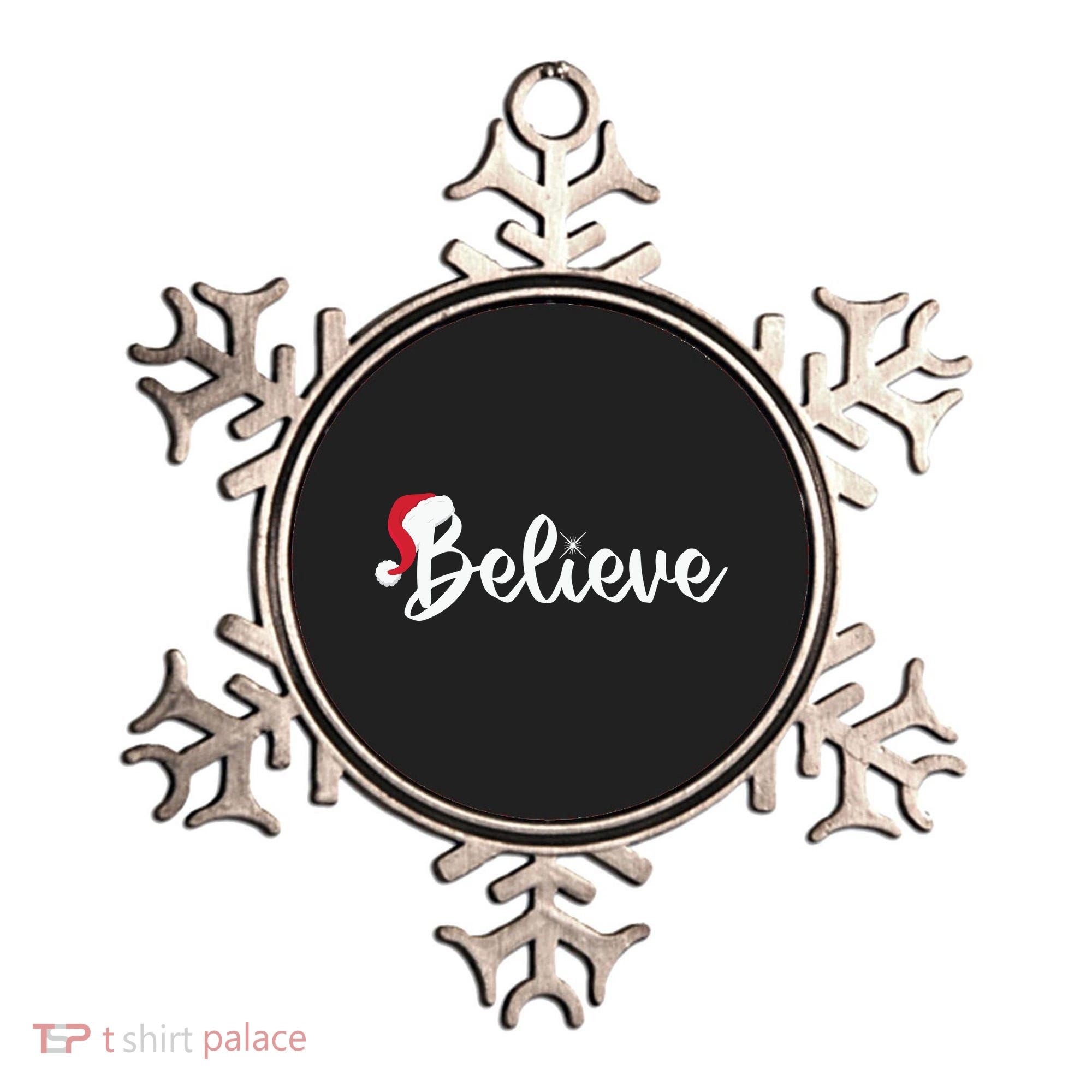 Believe Santa Hat Christmas Gift Ornament