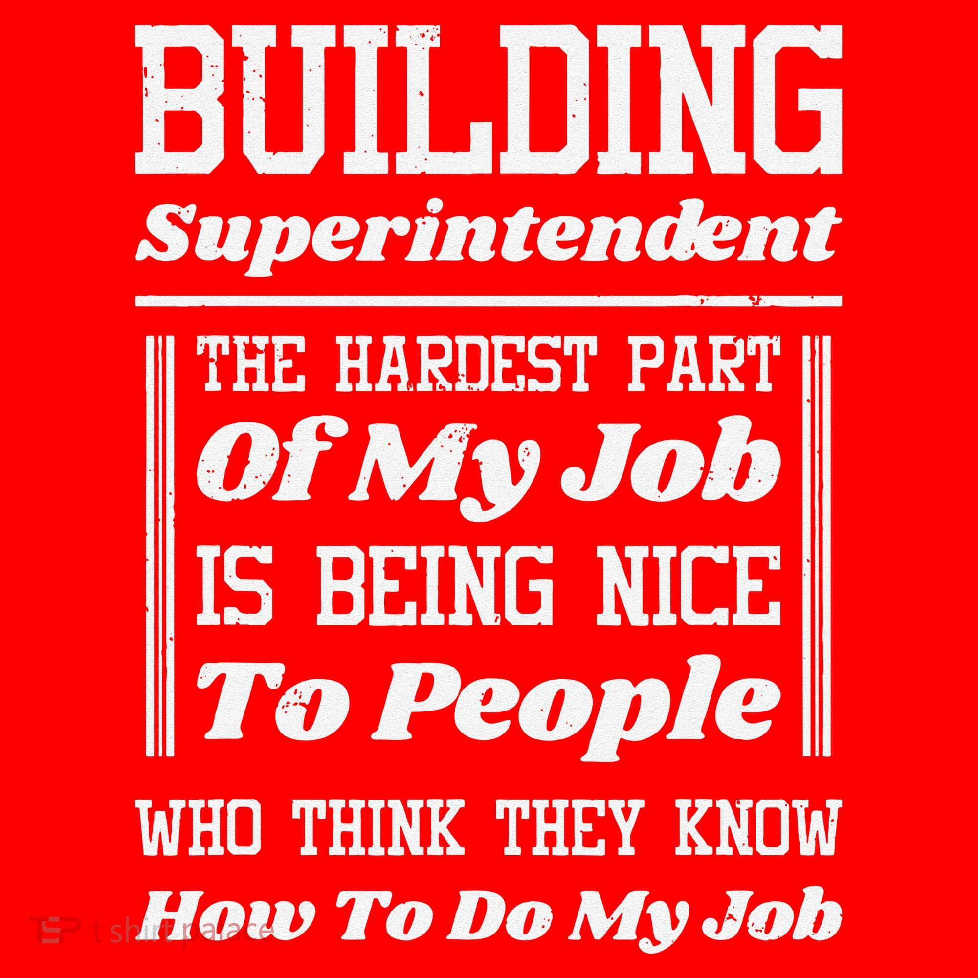 Building Superintendent Hardest Part Of My Job Santa Hat
