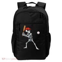 Baseball Skeleton Halloween Skeleton Playing Baseball Backpack thumb 0