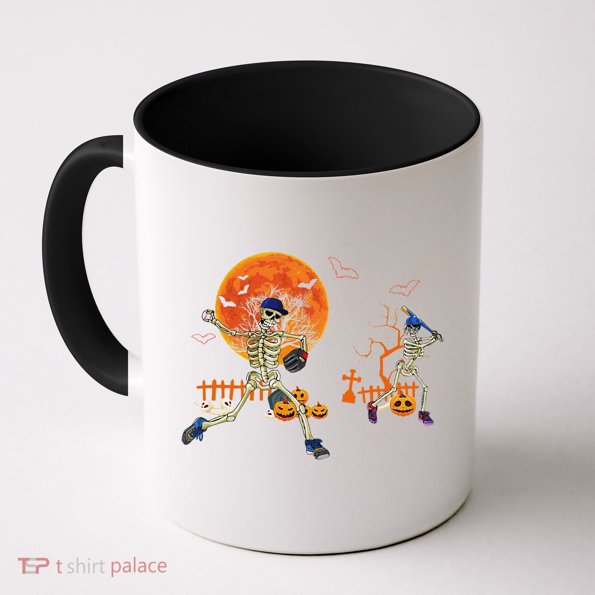Baseball Skeleton Halloween Baseball Halloween Coffee Mug