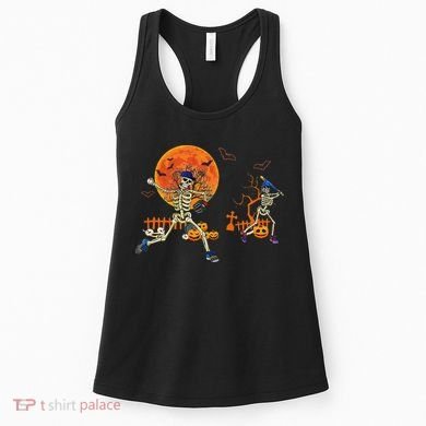 Baseball Skeleton Halloween Baseball Halloween Women's Tank Top