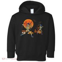 Baseball Skeleton Halloween Baseball Halloween Toddler Hoodie thumb 0