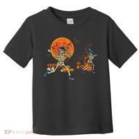 Baseball Skeleton Halloween Baseball Halloween Toddler T-Shirt thumb 0