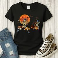 Baseball Skeleton Halloween Baseball Halloween Women's T-Shirt thumb 3