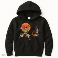 Baseball Skeleton Halloween Baseball Halloween Kids Hoodie thumb 0