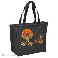 Baseball Skeleton Halloween Baseball Halloween Tote Bag thumb 2