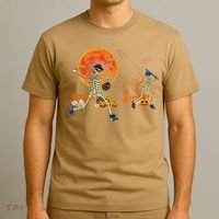 Baseball Skeleton Halloween Baseball Halloween T-Shirt thumb 3