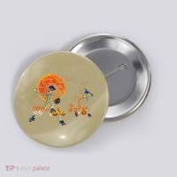 Baseball Skeleton Halloween Baseball Halloween Button thumb 0
